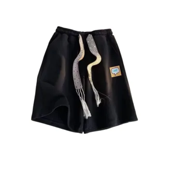 High Street Trend Drawstring Printed Pants