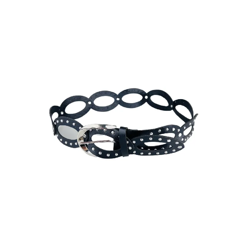 Cool Studded Leather Belt-2