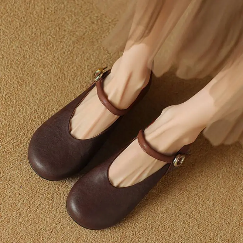 Simple Mary Jane Women'S Casual Shoes-2