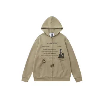 Alphabet Printed Hooded Sweat