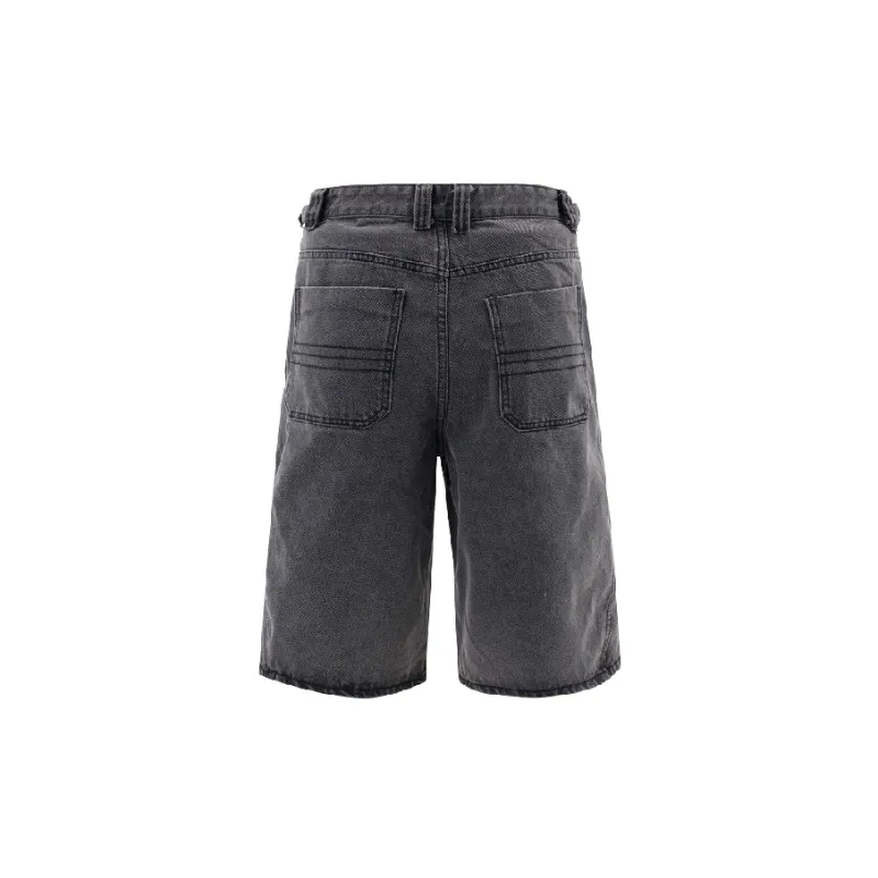 Street Distress Denim Shorts-1
