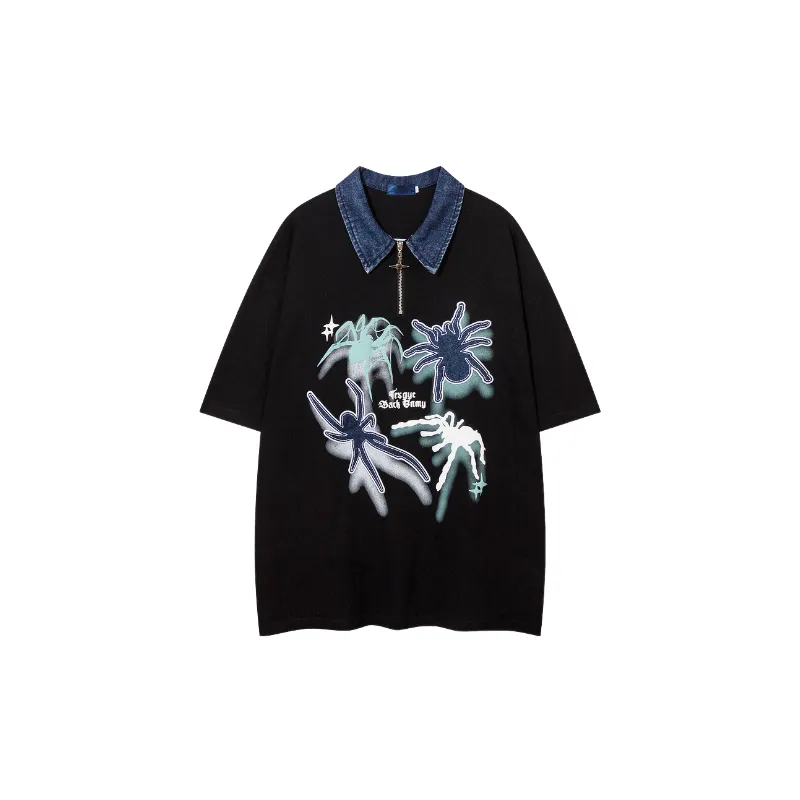 Fashionable Retro 100% Cotton T-Shirt-4