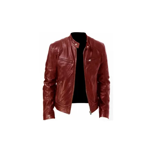 Casual Zipper Leather Jacket