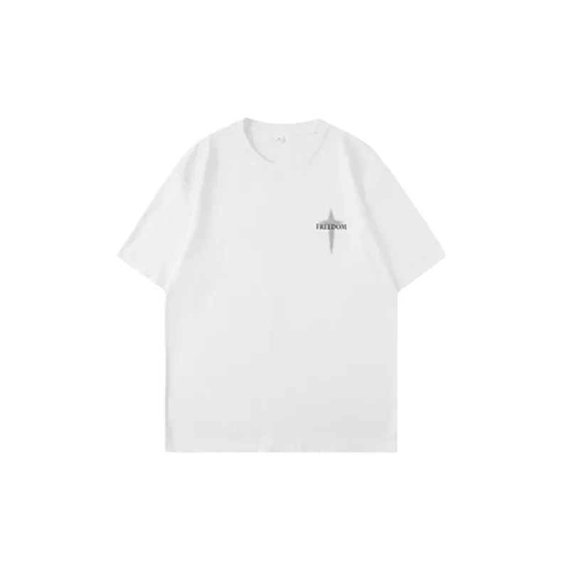 Fashionable Loose 100% Cotton T Shirt-0