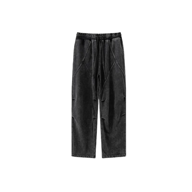 Street Washed Cotton Sports Pants-8