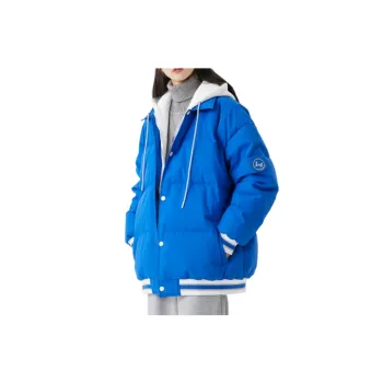 Fake Two Piece Hooded Down Jacket
