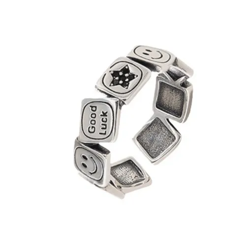 Retro Smiley Face Ring