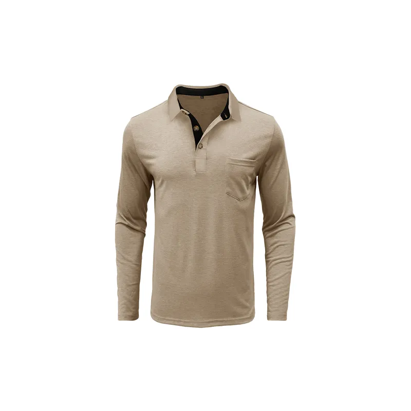 Simple Fashionable Cotton Blended Fabric Polo-0