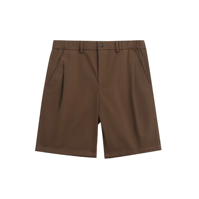 Business Simple Polyester Casual Shorts-0