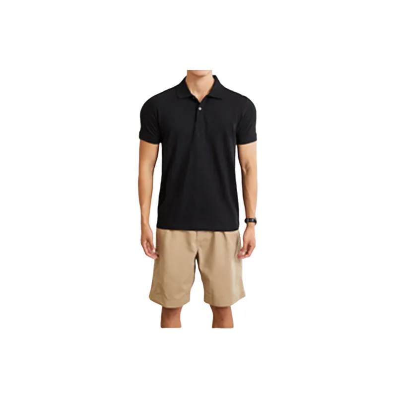 Casual Fashionable Cotton Blended Fabric Polo Man-5