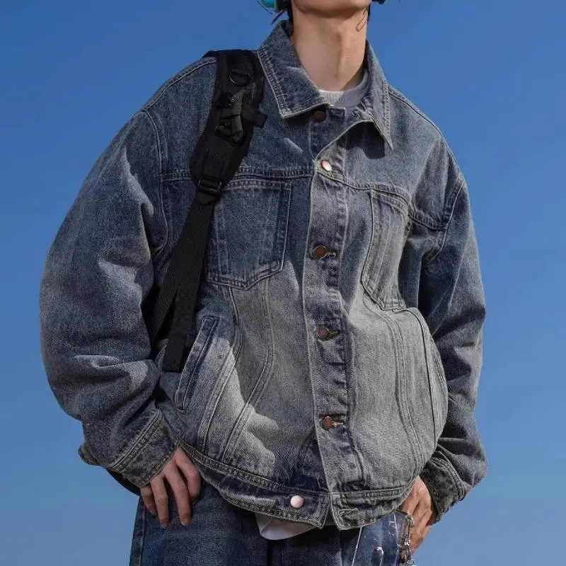 Retro Loose Denim Jacket-2