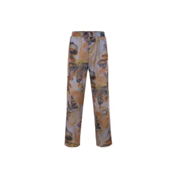 Trendy Printed Mid waist Loose Casual Trousers