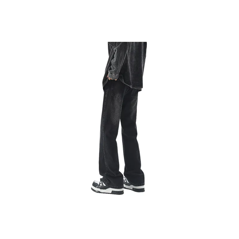 Basics Loose Denim Casual Pants-1