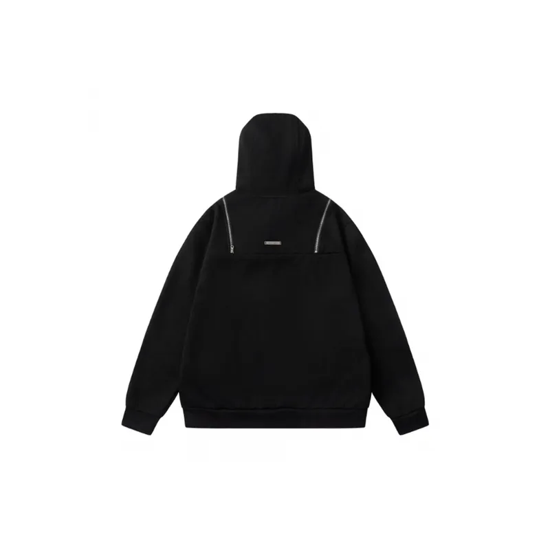 Zipper Design Hoodie-7