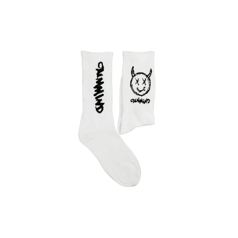 Fashionable Simple 100% Cotton Mid Calf Sock-0
