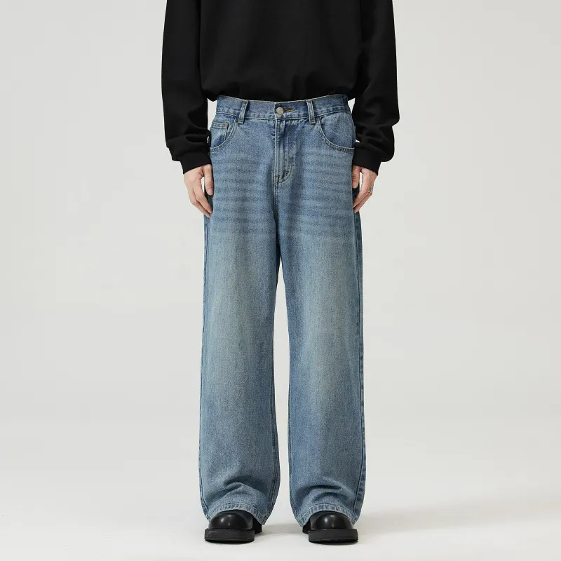 Simple Loose Jeans-6