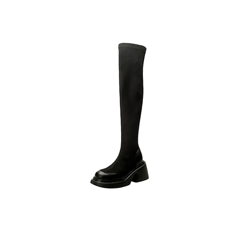 Fashionable Simple Thigh High Boots