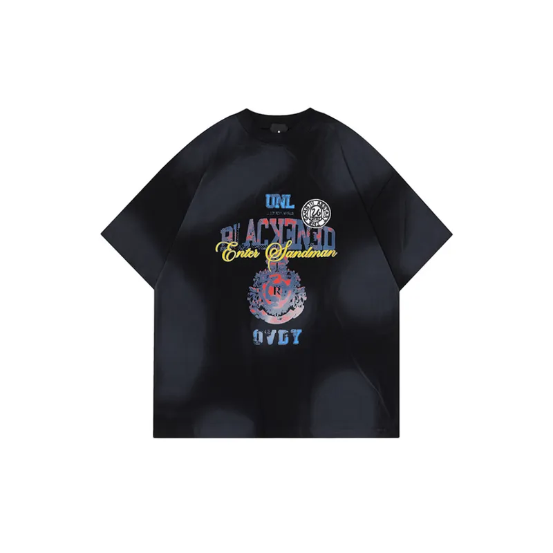 Trendy Retro Hand Painted Street T Shirt-4