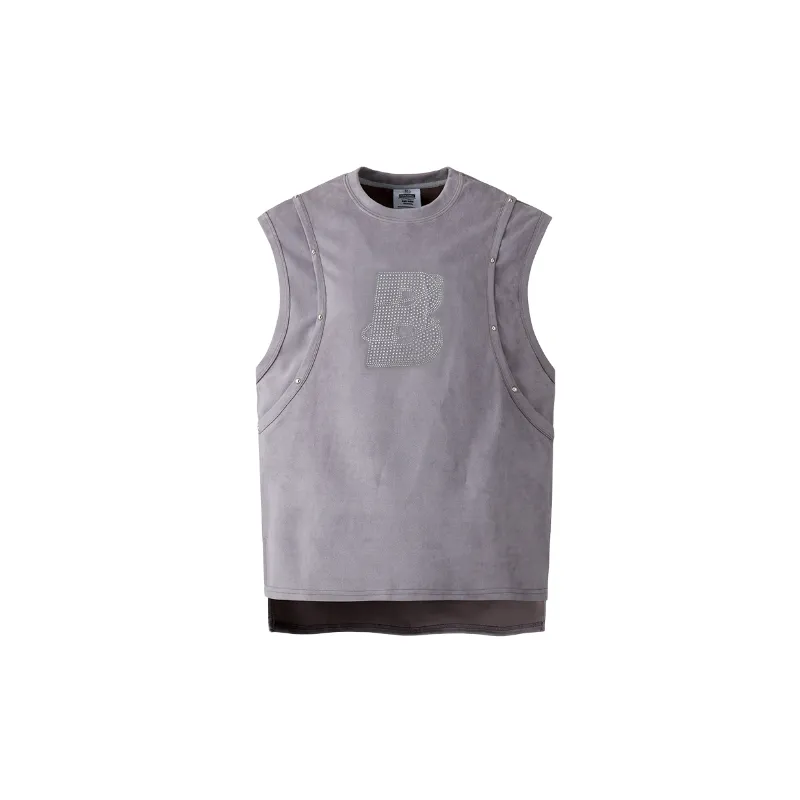 Casual Loose Cotton Vest-0