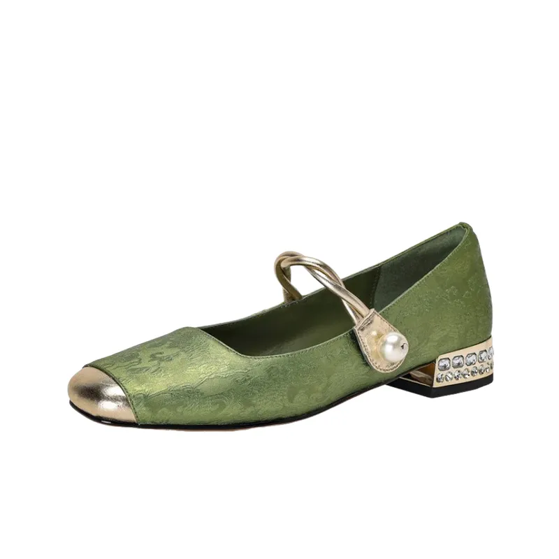 Elegant Pearls Mary Jane Shoes-0