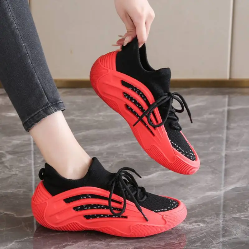 Sporty Breathable Chunky Sneakers-11