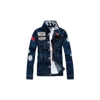 Denim Jacket Slim fit Jeans Rivet Denim Top