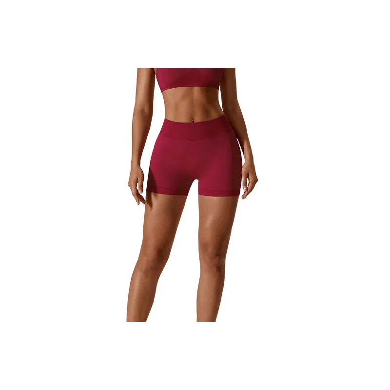 Casual Plain Sports Shorts Women-4