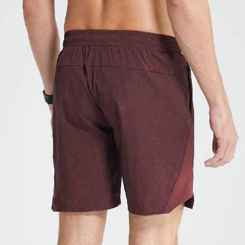 Simple Breathable Blended Synthetic Fabrics Sports Shorts-15