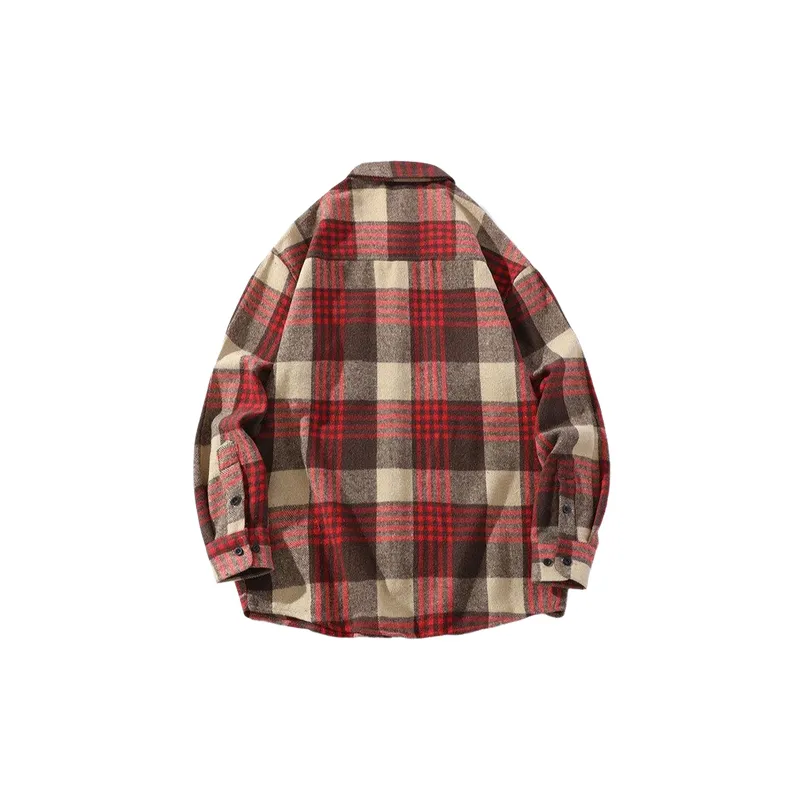 Retro Loose Cotton Blended Fabric Shirt-3
