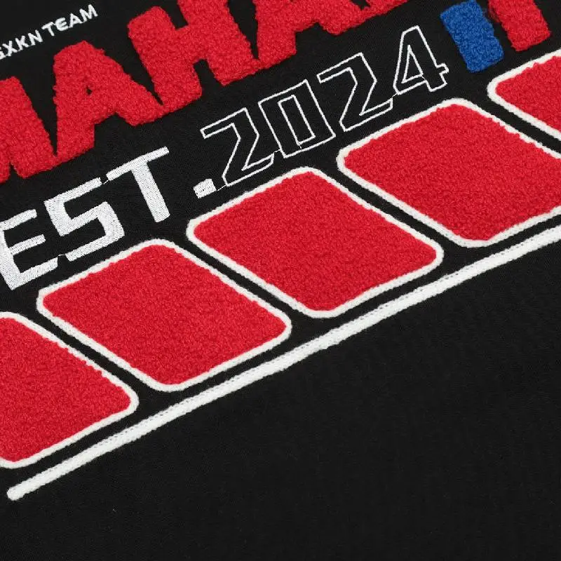 Loose Letter 100% Cotton T Shirt-4