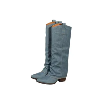 Retro Casual Knee High Boots