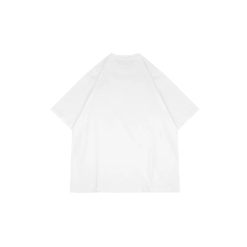 Retro Dark Cross Printed Washed Short sleeved T shirt-4