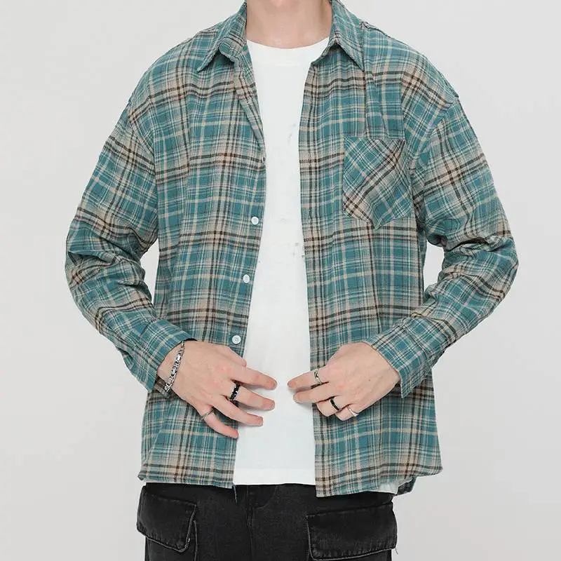 Fashionable Simple Cotton Shirt Unisex-2