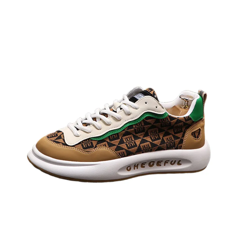 Retro Colorblock Printed Embroidered Trendy Shoes-8