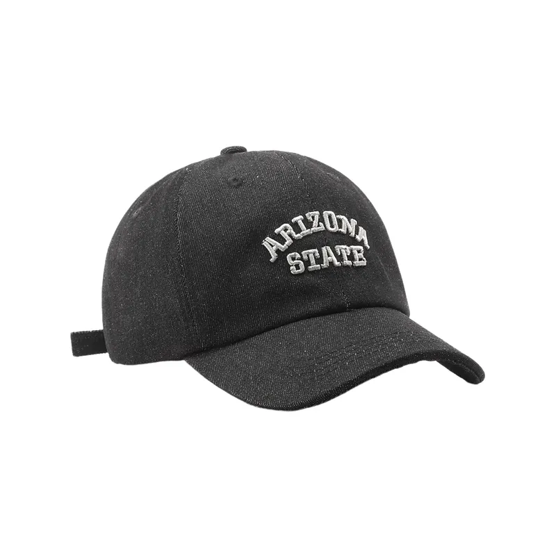 Casual Fashionable Washed Peaked Cap-0