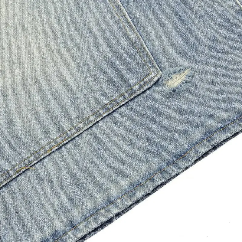 Trendy Washed Denim Shorts-4