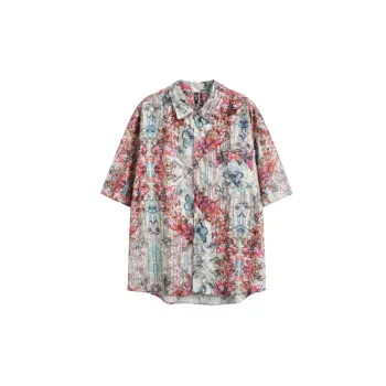 Fashionable Butterfly 100% Polyester Shirt Unisex