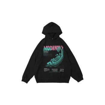 Loose and Versatile Letter Embroidered Casual Sweatshirt
