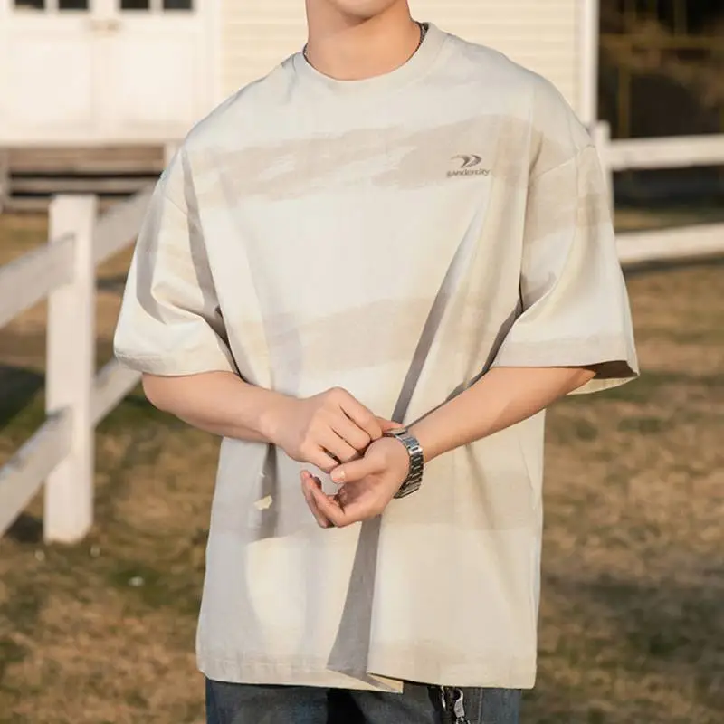 Retro Loose 100% Cotton T Shirt-5