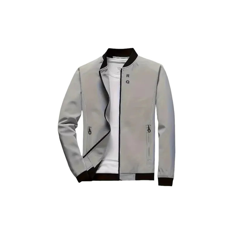 Simple Regular Polyester Jacket-1