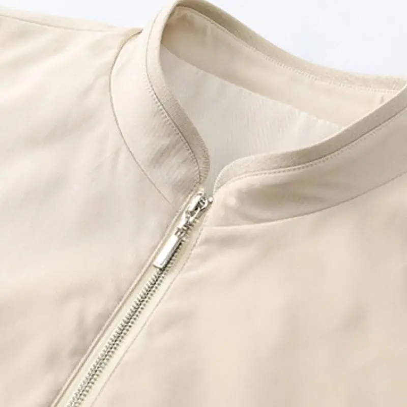 Simple Loose Blended Synthetic Fabrics Vest-3