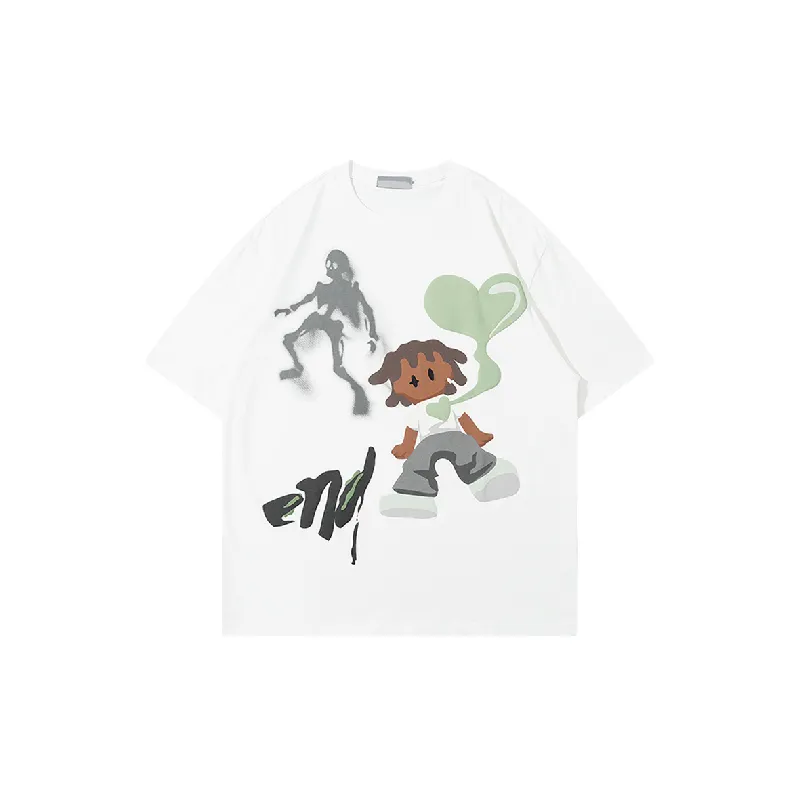 Street Fashionable 100% Cotton T Shirt-2