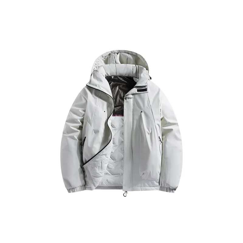 Simple Water Resistant Blended Synthetic Fabrics Jacket-3