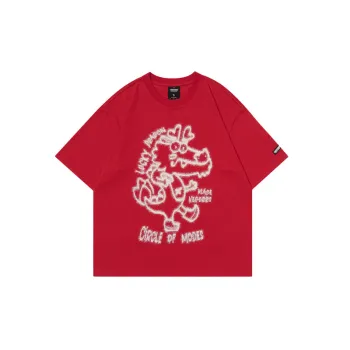 Hand painted Short Sleeve Embroidered T shirt