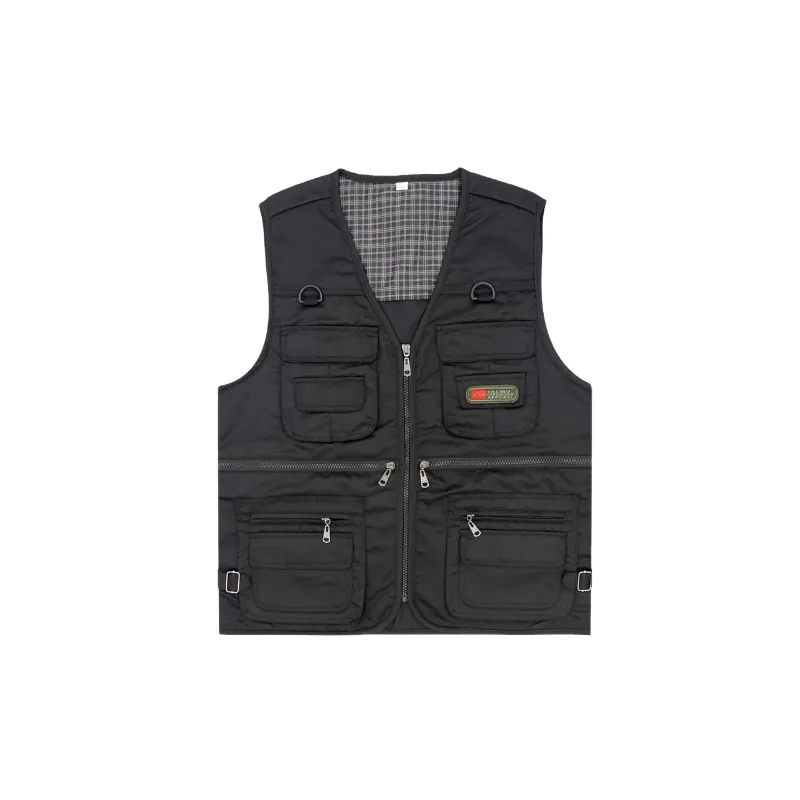 Fashionable Loose Blended Synthetic Fabrics Vest-3