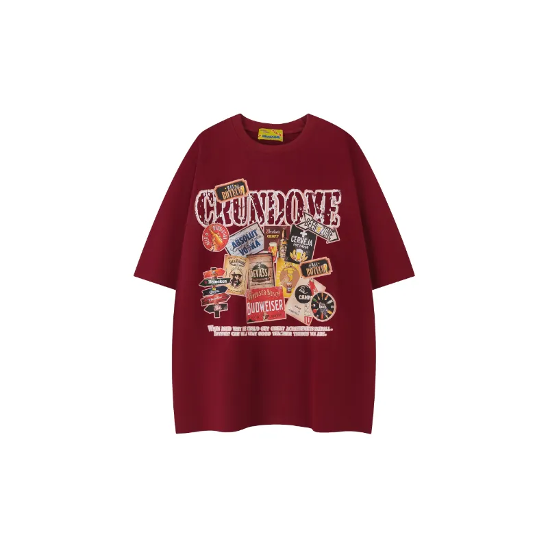 Loose Versatile Hip hop T shirt-2
