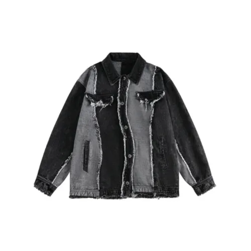 Retro Fried Stitching Casual Loose Denim Jacket