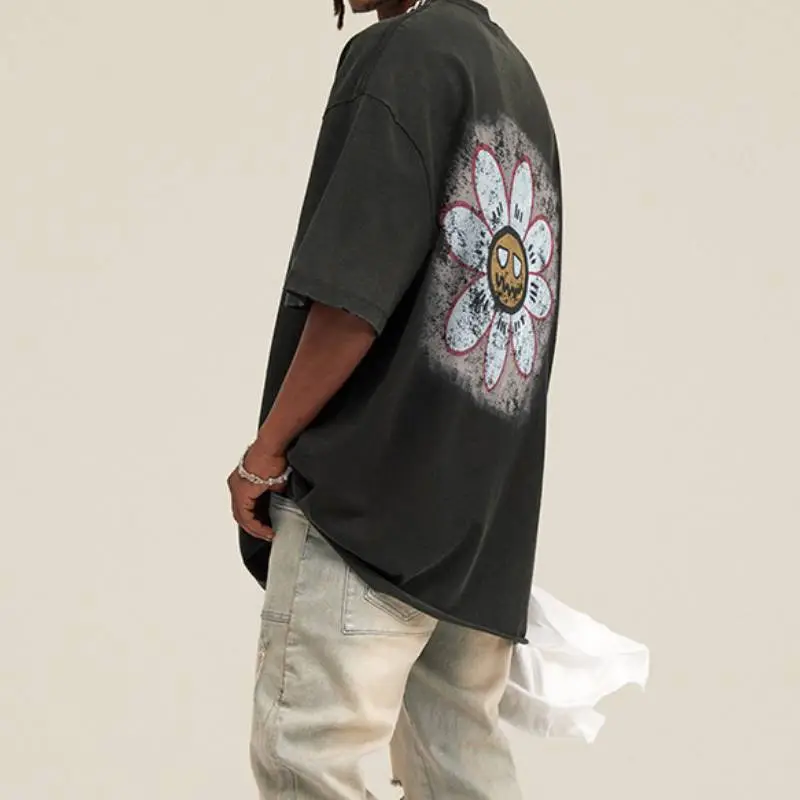 Basics Washed 100% Cotton T Shirt-2