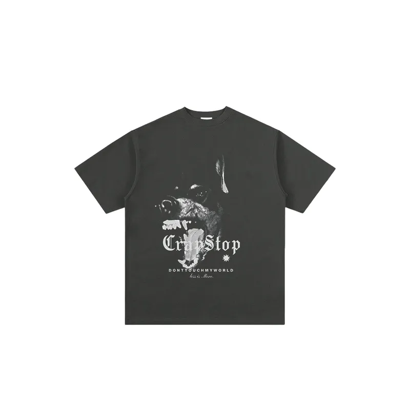 Doberman Print Trendy T Shirt-4