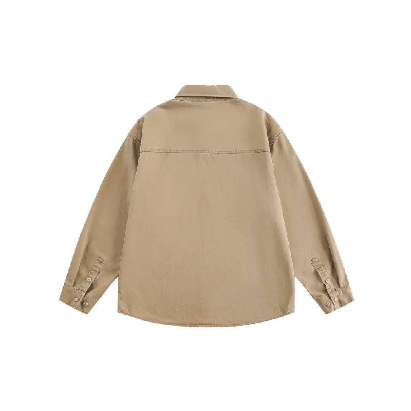 Casual Long Sleeve 100% Cotton Shirt-1